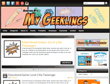 Tablet Screenshot of mygeeklings.com